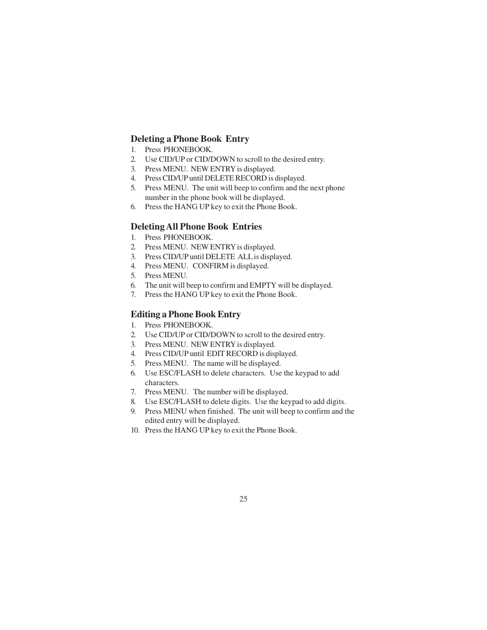 Cortelco DECT 6 User Manual | Page 25 / 32