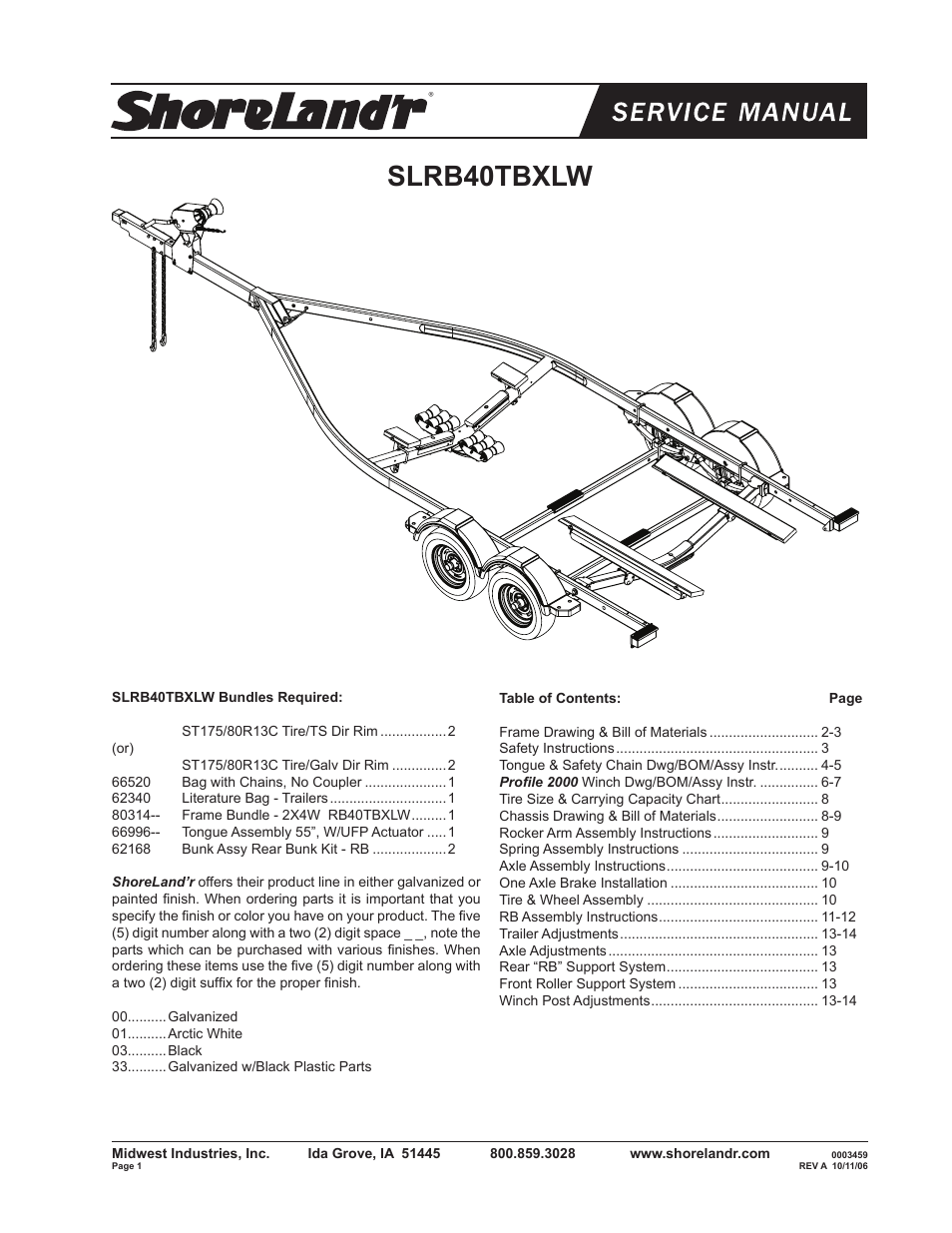 ShoreLand'r SLRB40TBXLW V.1 User Manual | 14 pages