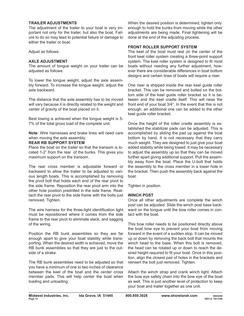 ShoreLand'r SLRB40TBXLW V.1 User Manual | Page 13 / 14