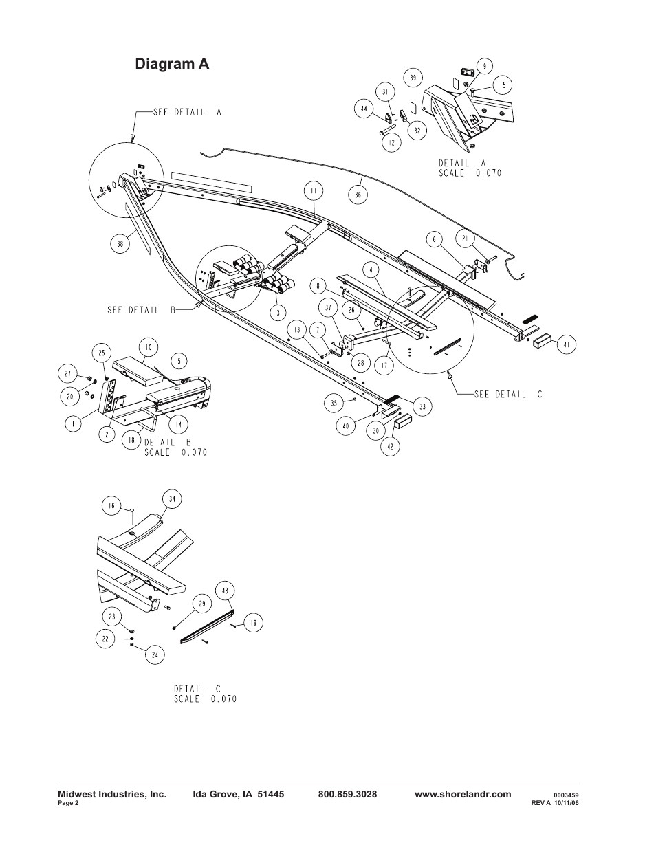 Diagram a | ShoreLand'r SLRB40TBXLW V.1 User Manual | Page 2 / 14