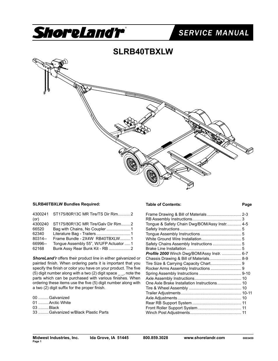 ShoreLand'r SLRB40TBXLW V.2 User Manual | 12 pages