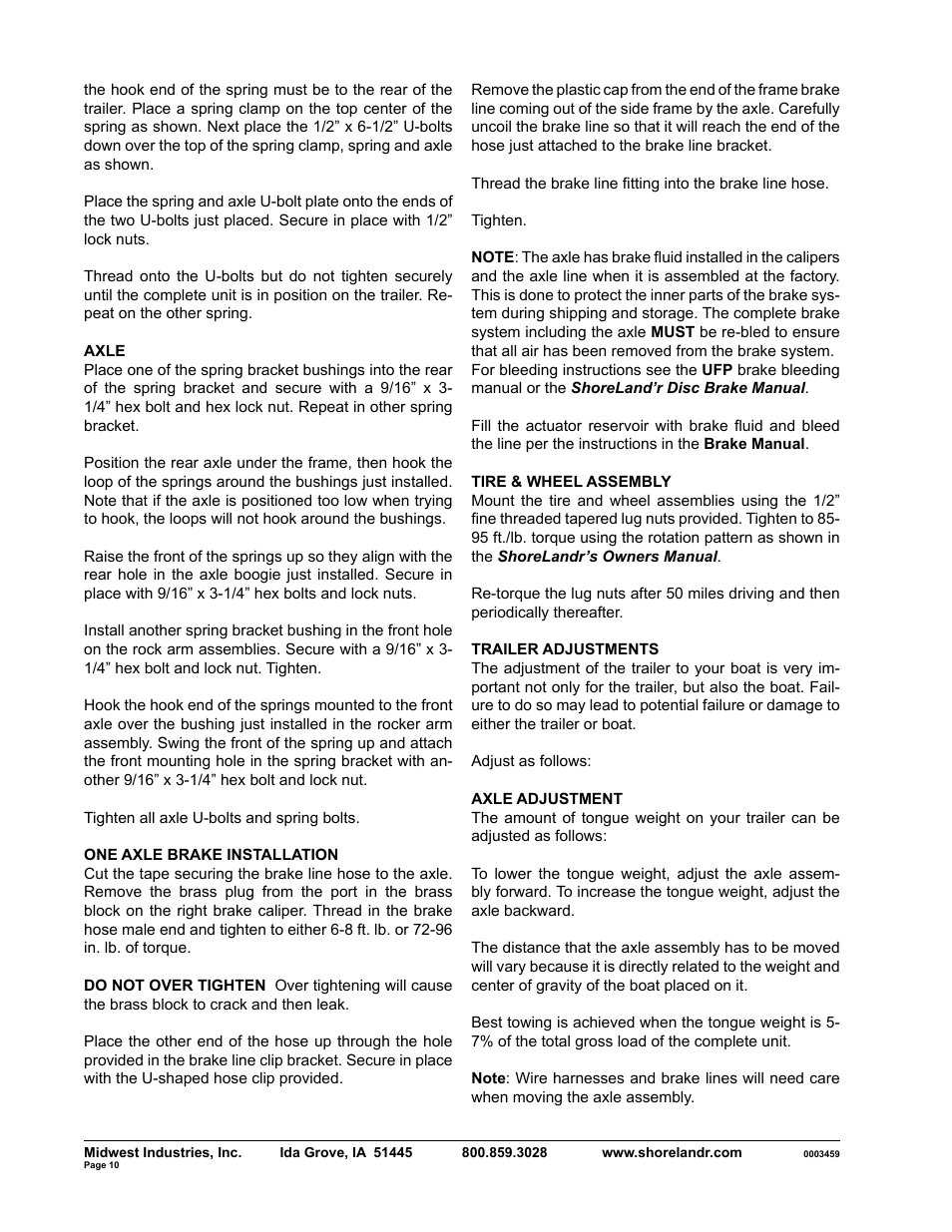 ShoreLand'r SLRB40TBXLW V.2 User Manual | Page 10 / 12
