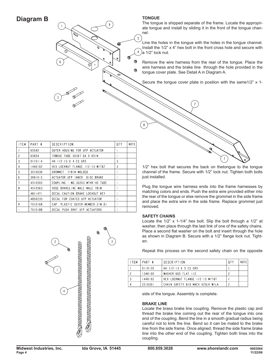 Diagram b | ShoreLand'r SLRB46TABL User Manual | Page 4 / 14