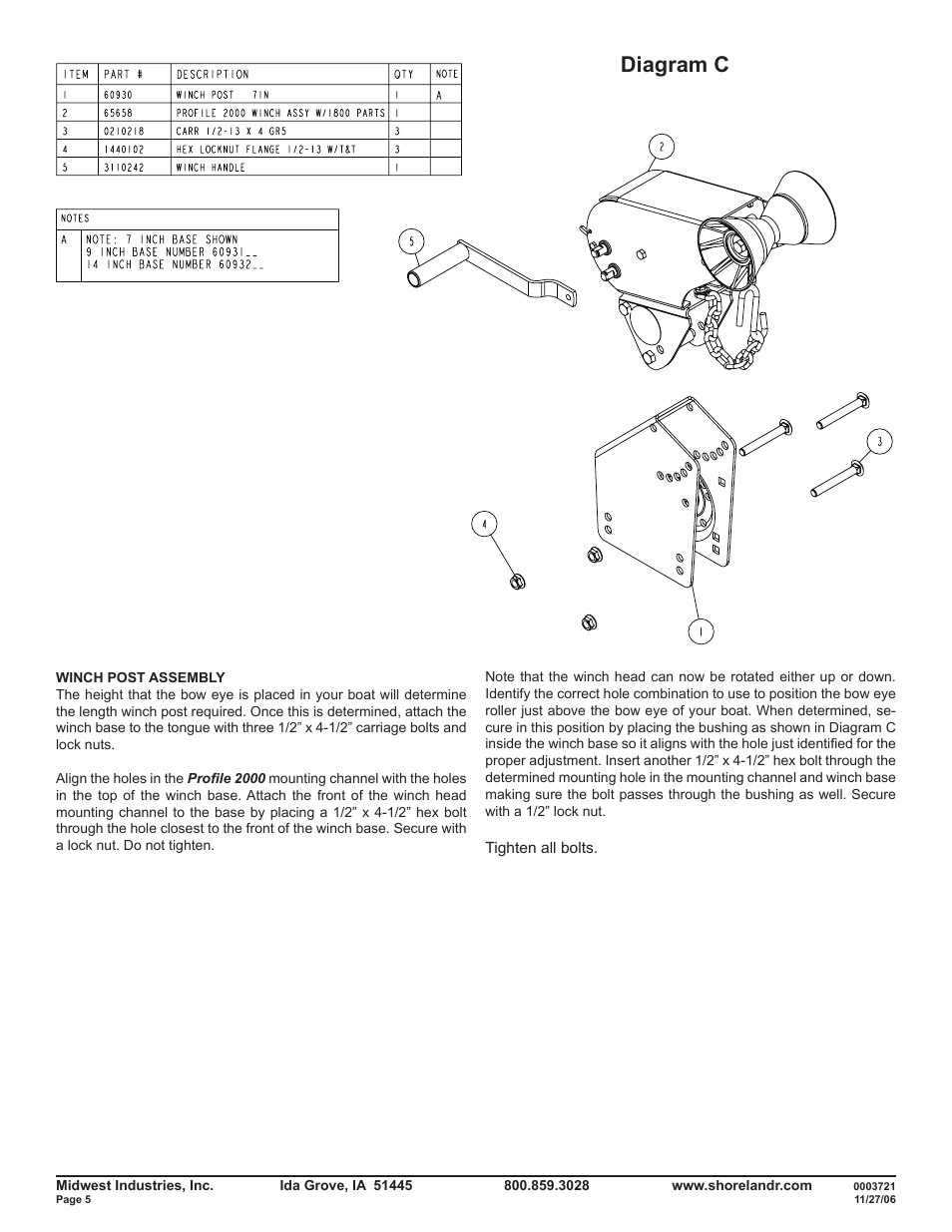 Diagram c | ShoreLand'r SLRB46TABS User Manual | Page 5 / 14