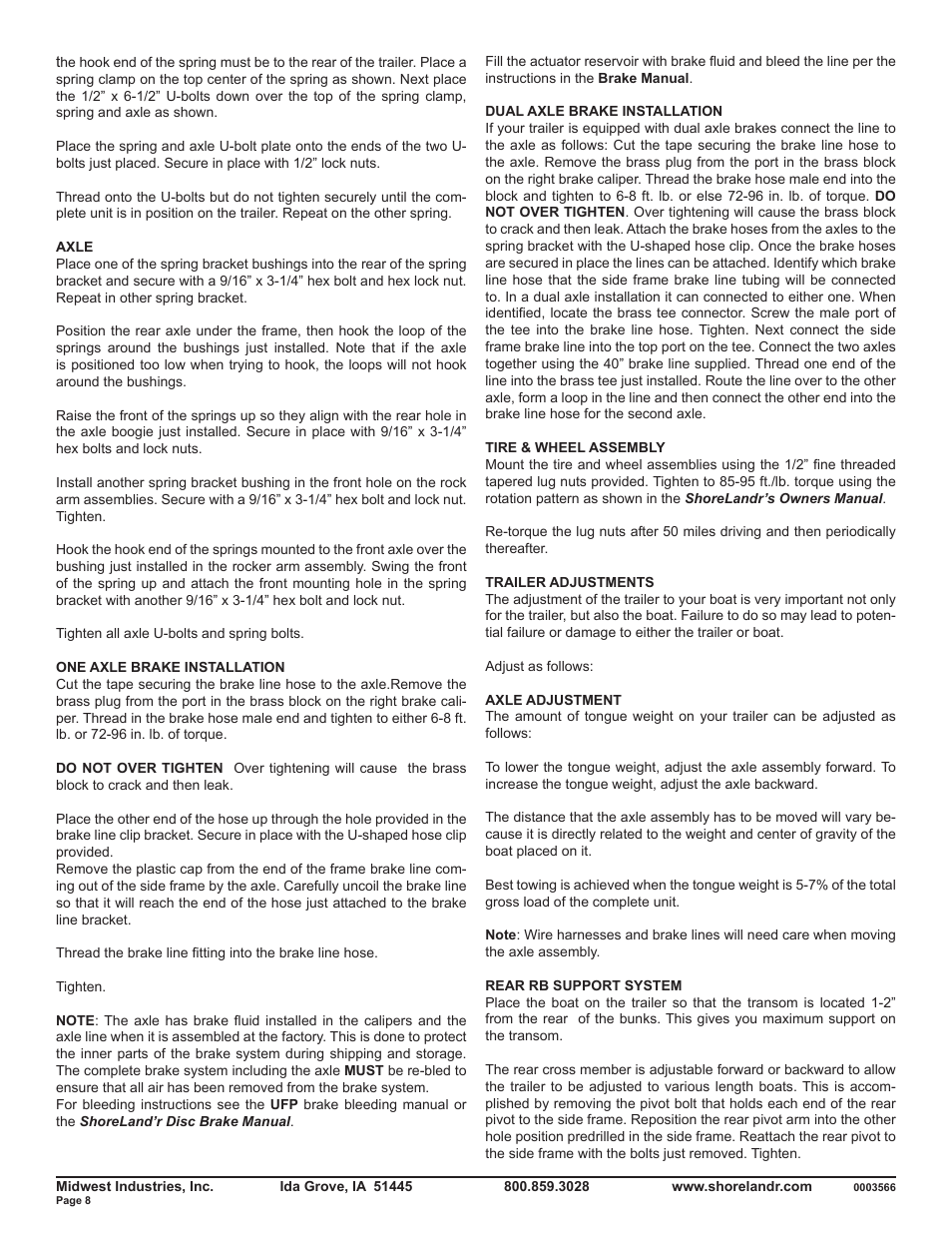ShoreLand'r SLRB46TBBL V.1 User Manual | Page 8 / 10
