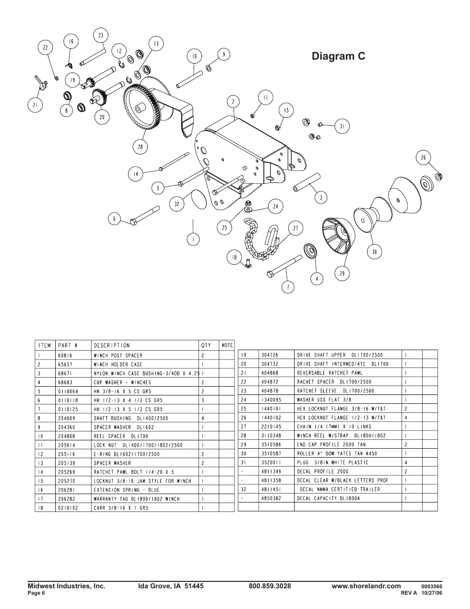 Diagram c | ShoreLand'r SLRB46TBBL V.2 User Manual | Page 6 / 14