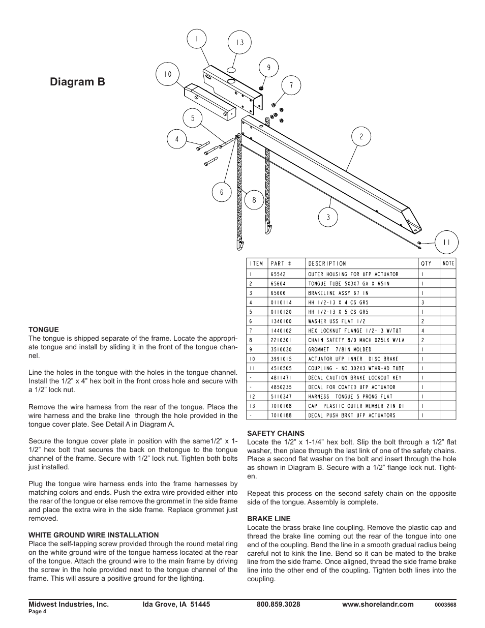 Diagram b | ShoreLand'r SLRB46TBBLSP User Manual | Page 4 / 10
