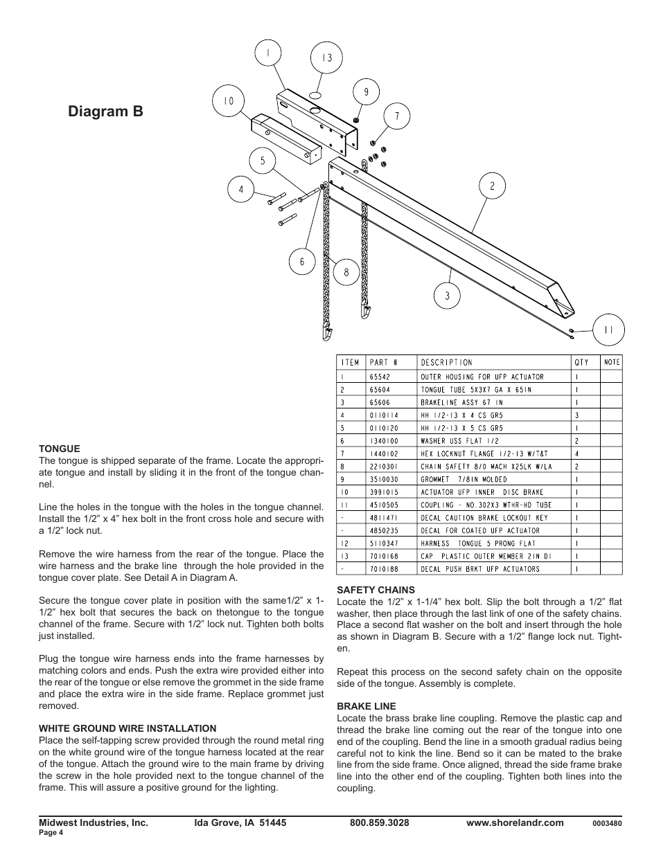 Diagram b | ShoreLand'r SLRB46TBBSSP User Manual | Page 4 / 10