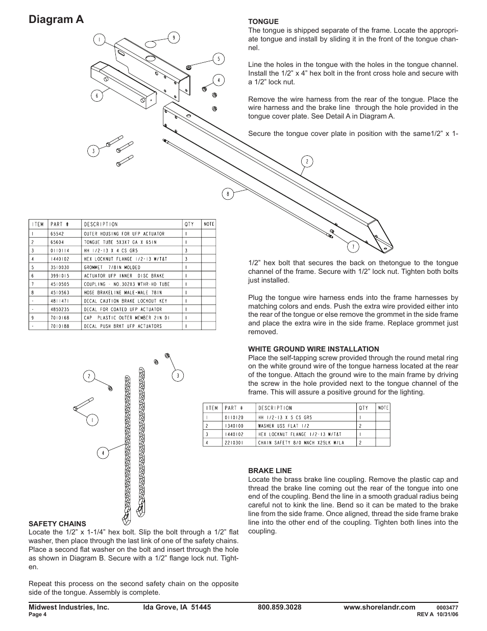 Diagram a | ShoreLand'r SLRB46TBS V.2 User Manual | Page 4 / 14