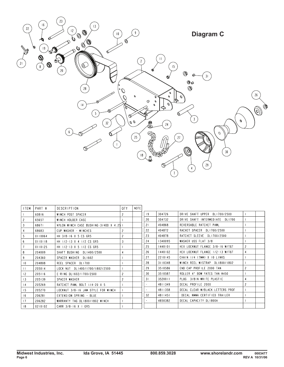 Diagram c | ShoreLand'r SLRB46TBS V.2 User Manual | Page 6 / 14