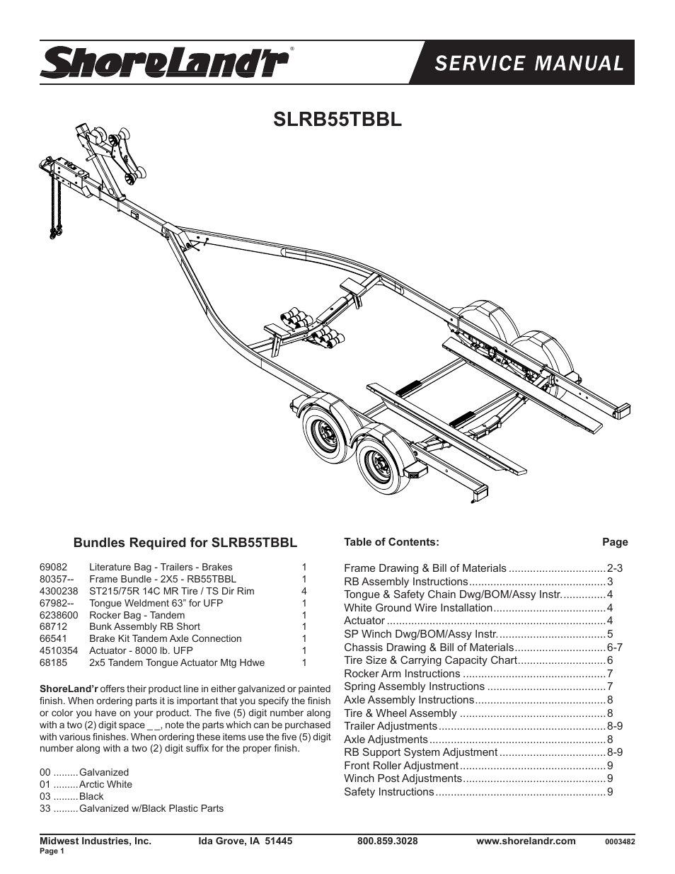 ShoreLand'r SLRB55TBBL V.1 User Manual | 10 pages