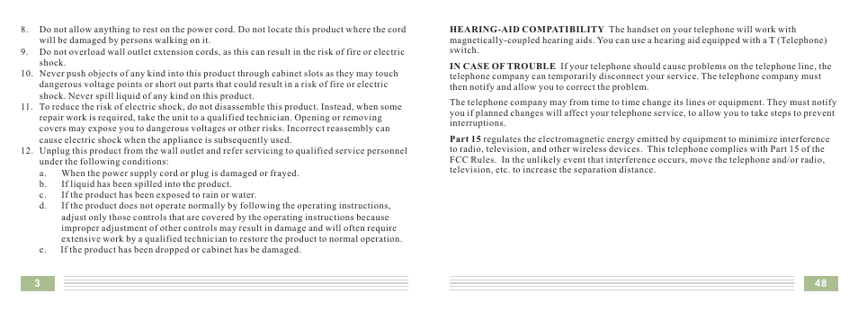 Cortelco Dect 6 Cordless Telephone 8015 User Manual | Page 51 / 55