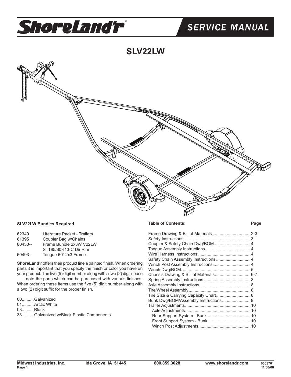 ShoreLand'r SLV22LW V.2 User Manual | 10 pages