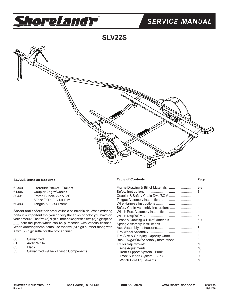 ShoreLand'r SLV22S V.1 User Manual | 10 pages