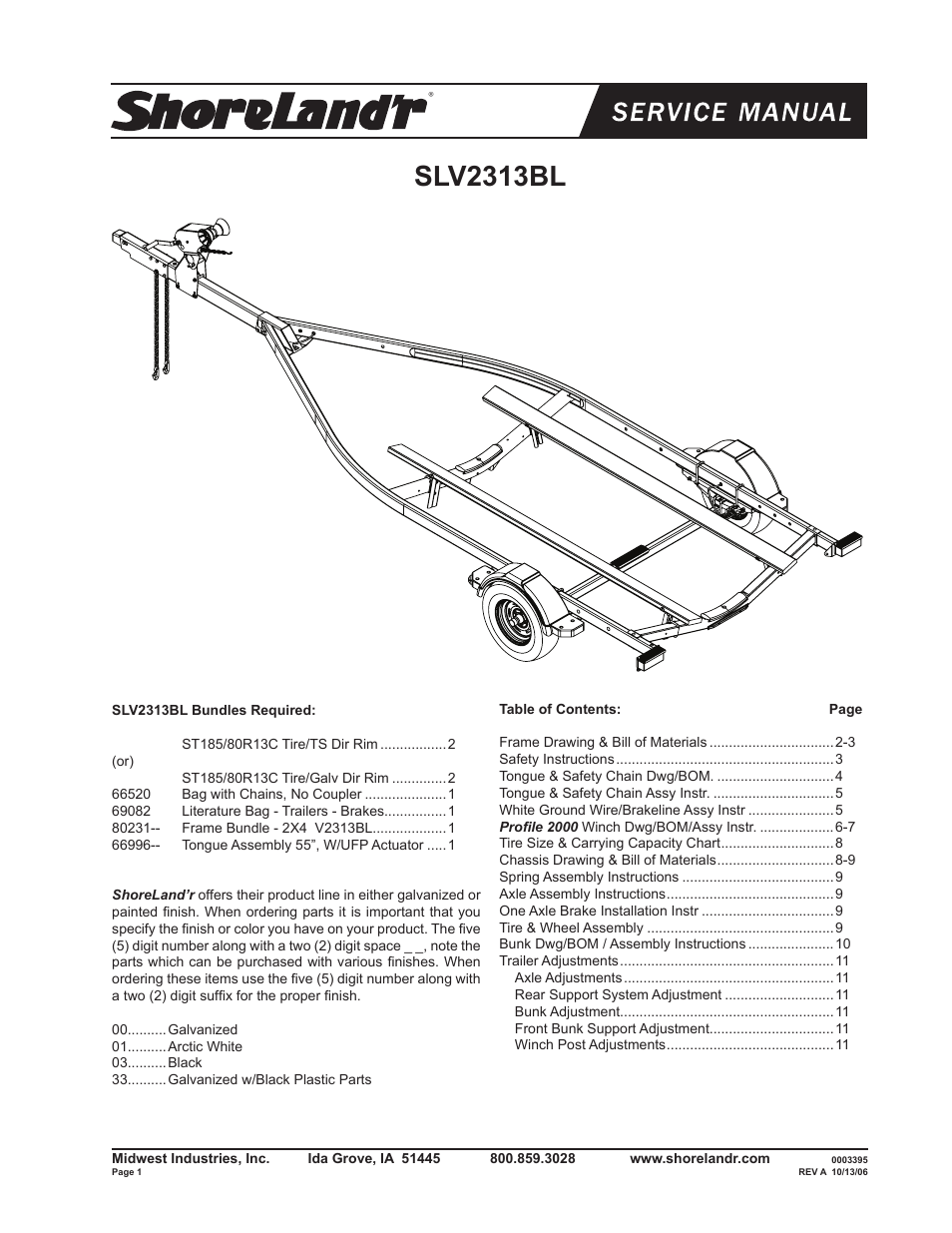 ShoreLand'r SLV2313BL V.1 User Manual | 12 pages