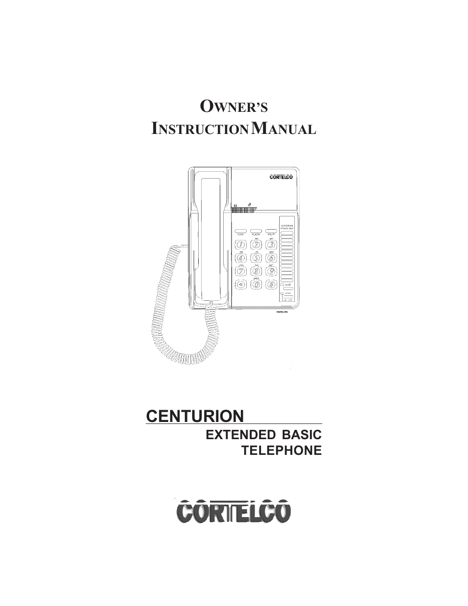 Cortelco CENTURION EXTENDED BASIC TELEPHONE User Manual | 16 pages