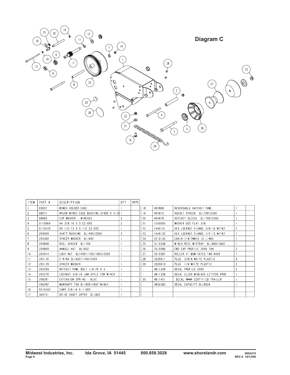 Diagram c | ShoreLand'r SLV2313BLW V.1 User Manual | Page 6 / 12
