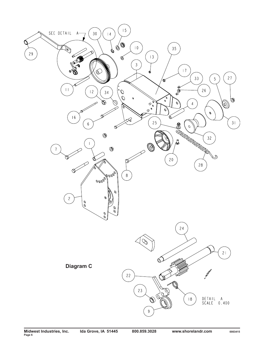 Diagram c | ShoreLand'r SLV2313BLW V.2 User Manual | Page 6 / 10