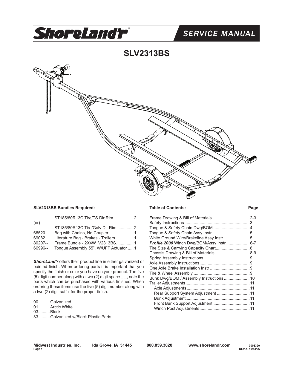 ShoreLand'r SLV2313BS V.1 User Manual | 12 pages