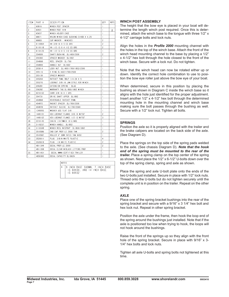 ShoreLand'r SLV2313BSW V.2 User Manual | Page 7 / 10