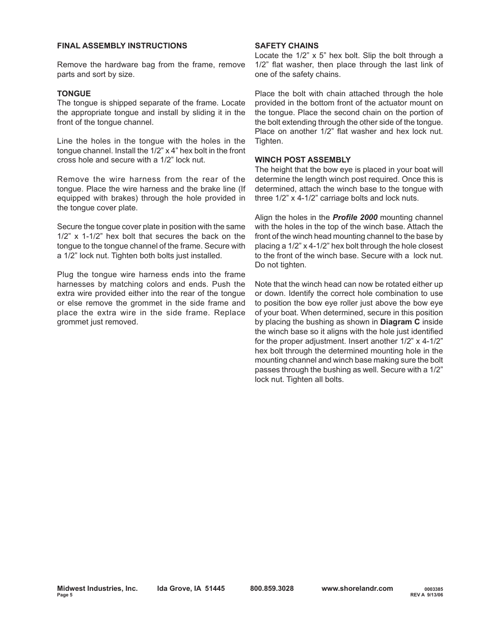 ShoreLand'r SLV2313L V.1 User Manual | Page 5 / 10