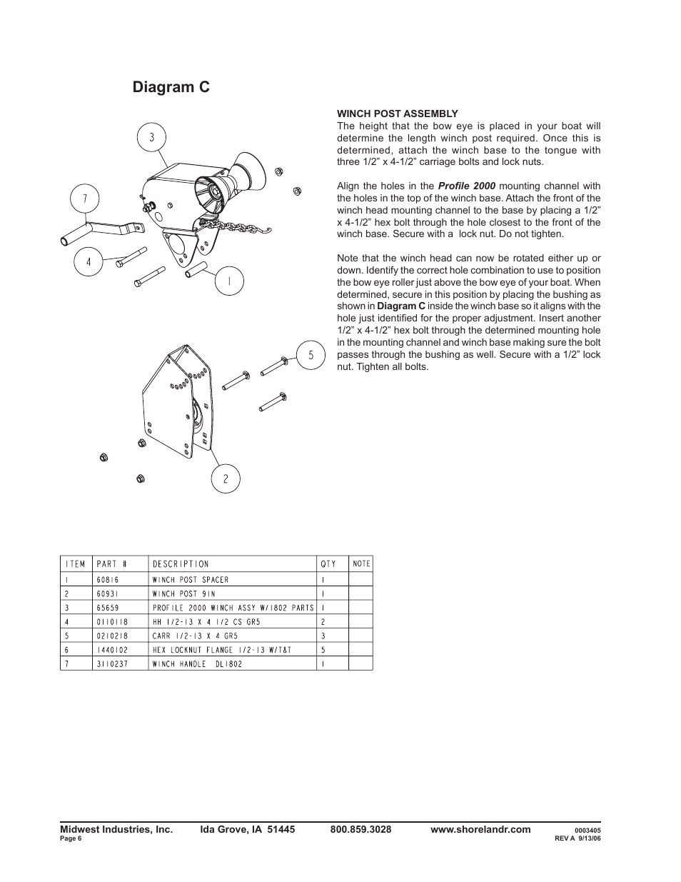 Diagram c | ShoreLand'r SLV2313LW V.2 User Manual | Page 6 / 12