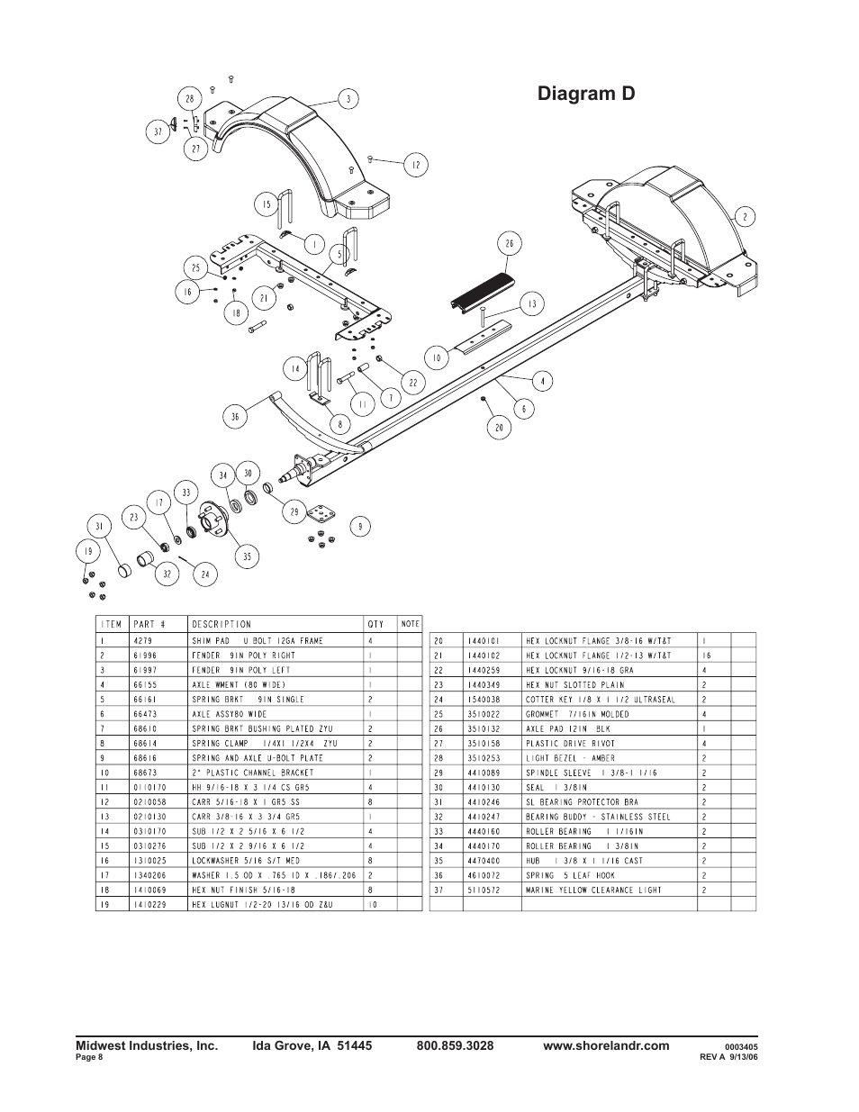 Diagram d | ShoreLand'r SLV2313LW V.2 User Manual | Page 8 / 12