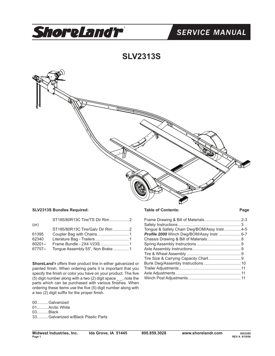 ShoreLand'r SLV2313S V.1 User Manual | 12 pages