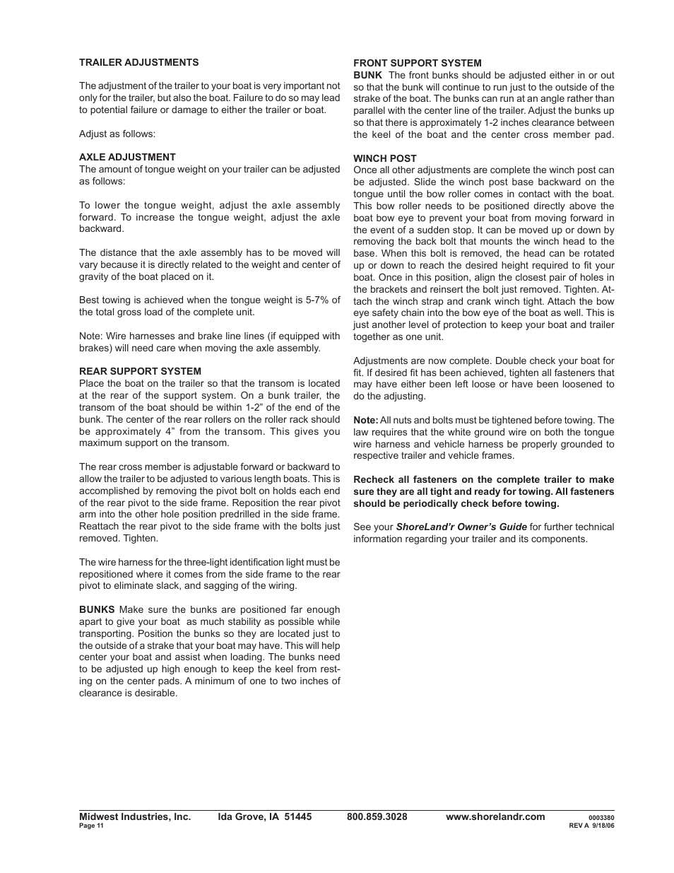 ShoreLand'r SLV2313S V.1 User Manual | Page 11 / 12