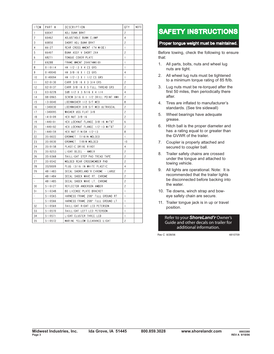 Safety instructions | ShoreLand'r SLV2313S V.1 User Manual | Page 3 / 12