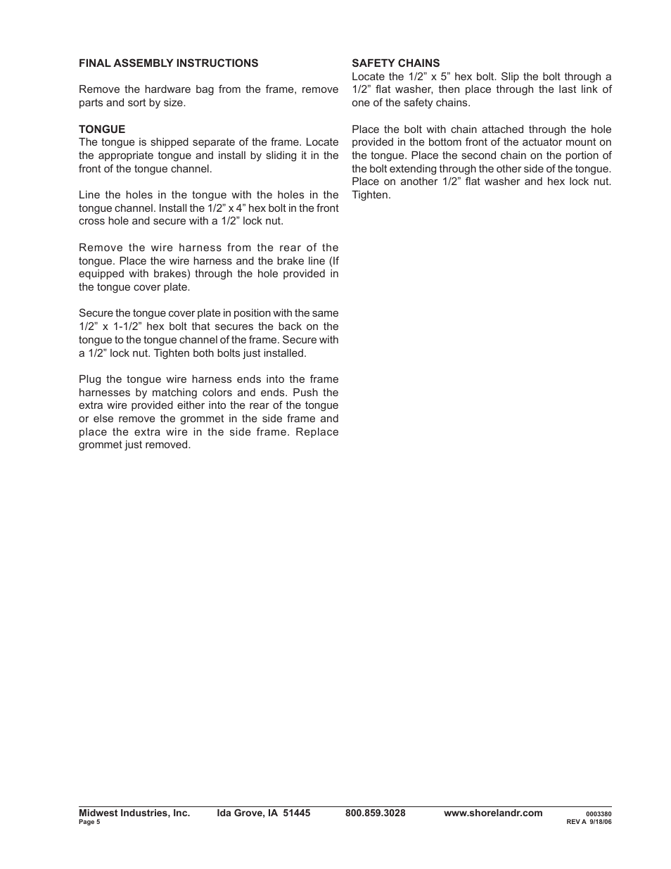 ShoreLand'r SLV2313S V.1 User Manual | Page 5 / 12