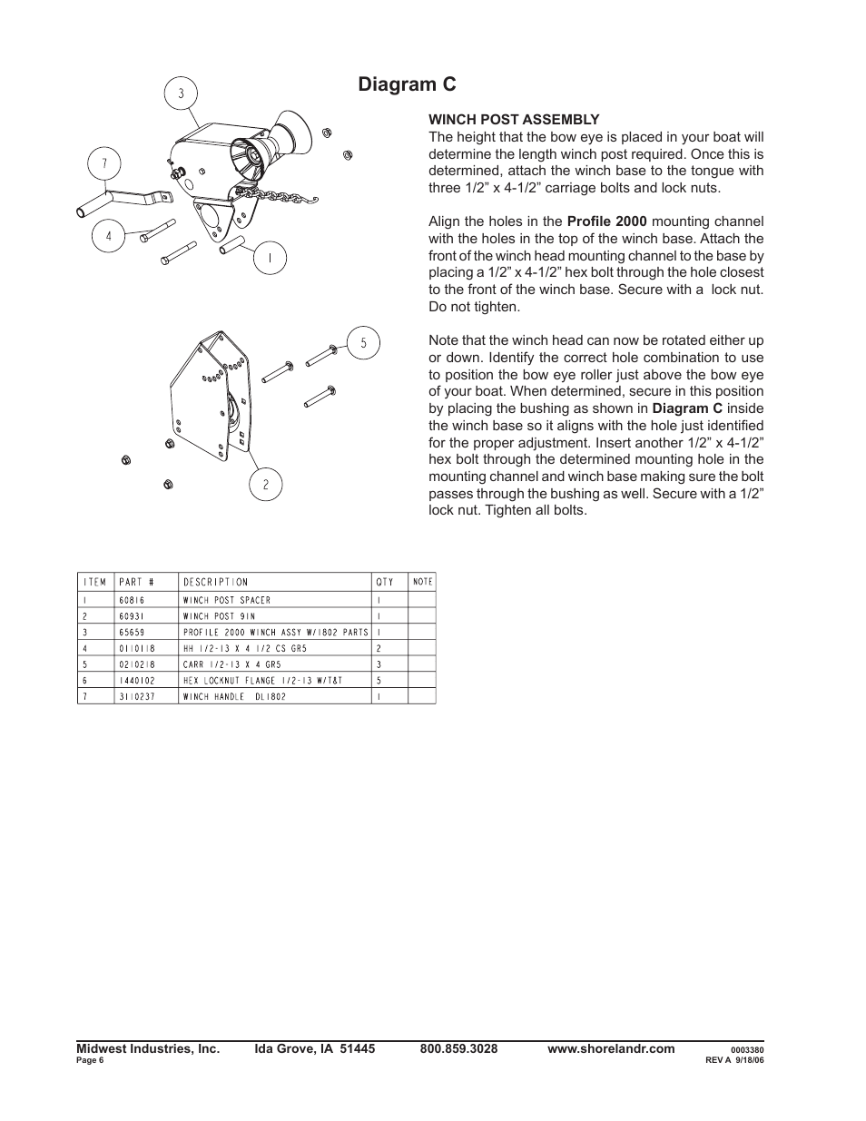 Diagram c | ShoreLand'r SLV2313S V.1 User Manual | Page 6 / 12