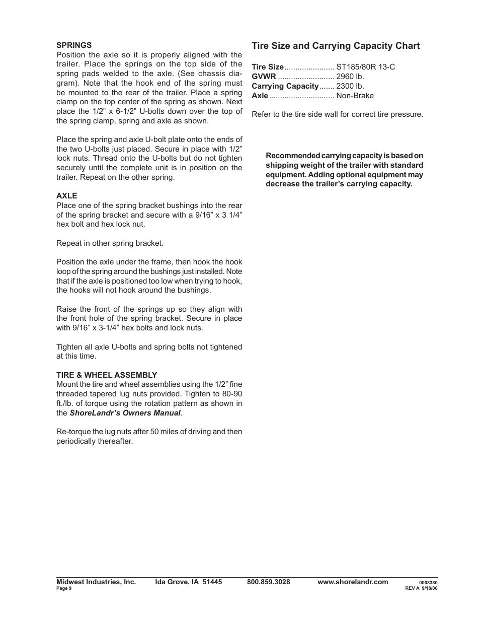 ShoreLand'r SLV2313S V.1 User Manual | Page 9 / 12