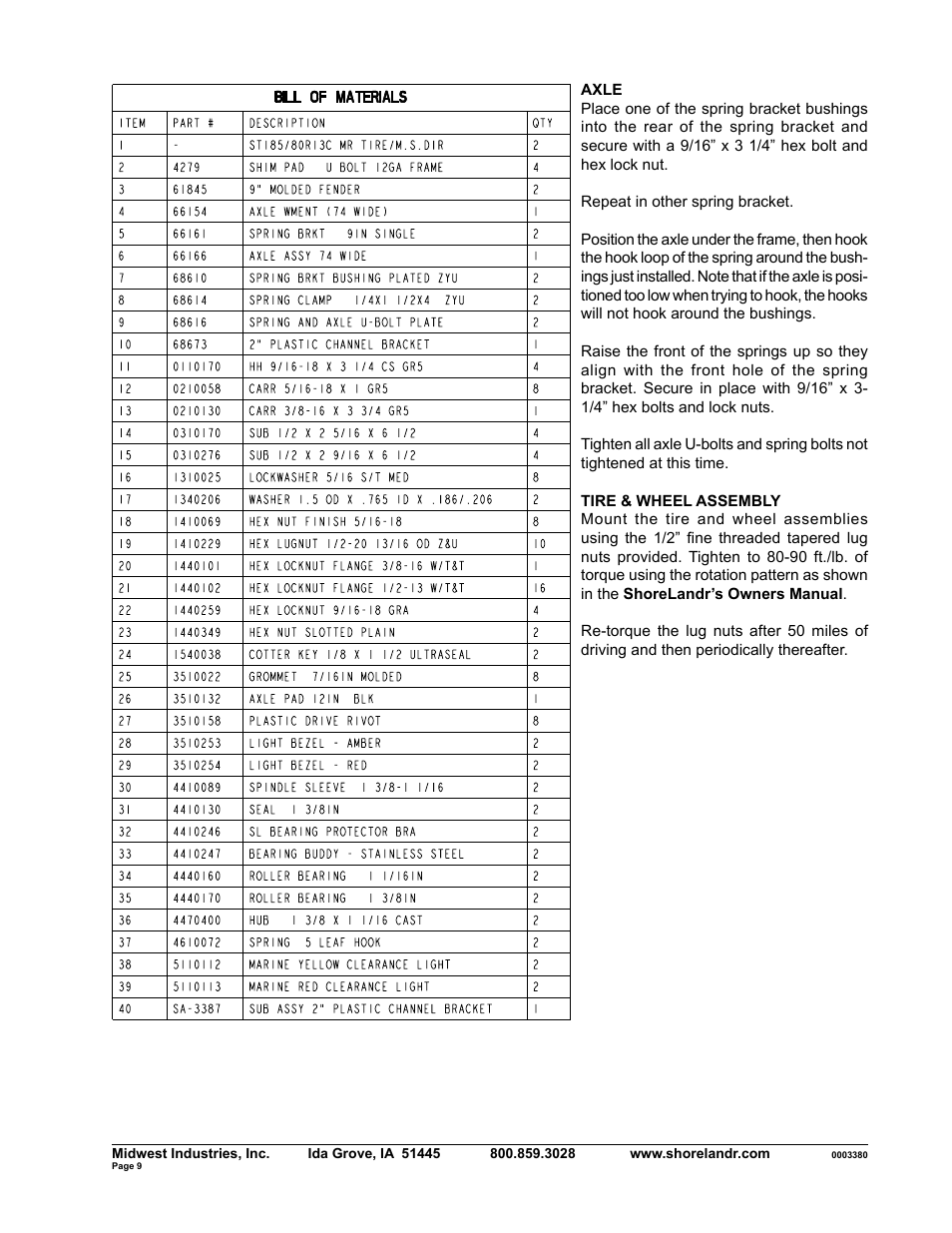 ShoreLand'r SLV2313S V.2 User Manual | Page 9 / 10