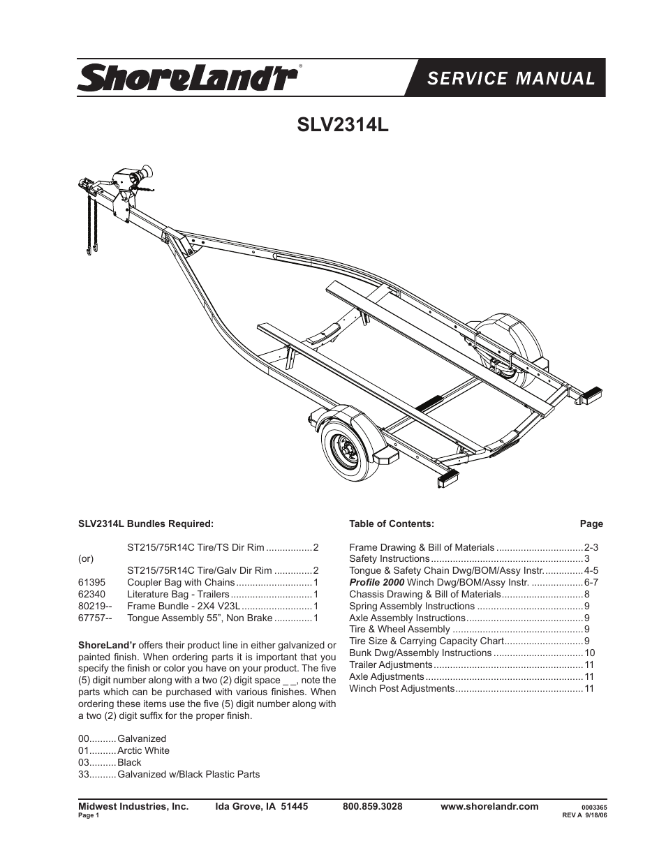 ShoreLand'r SLV2314L V.1 User Manual | 12 pages