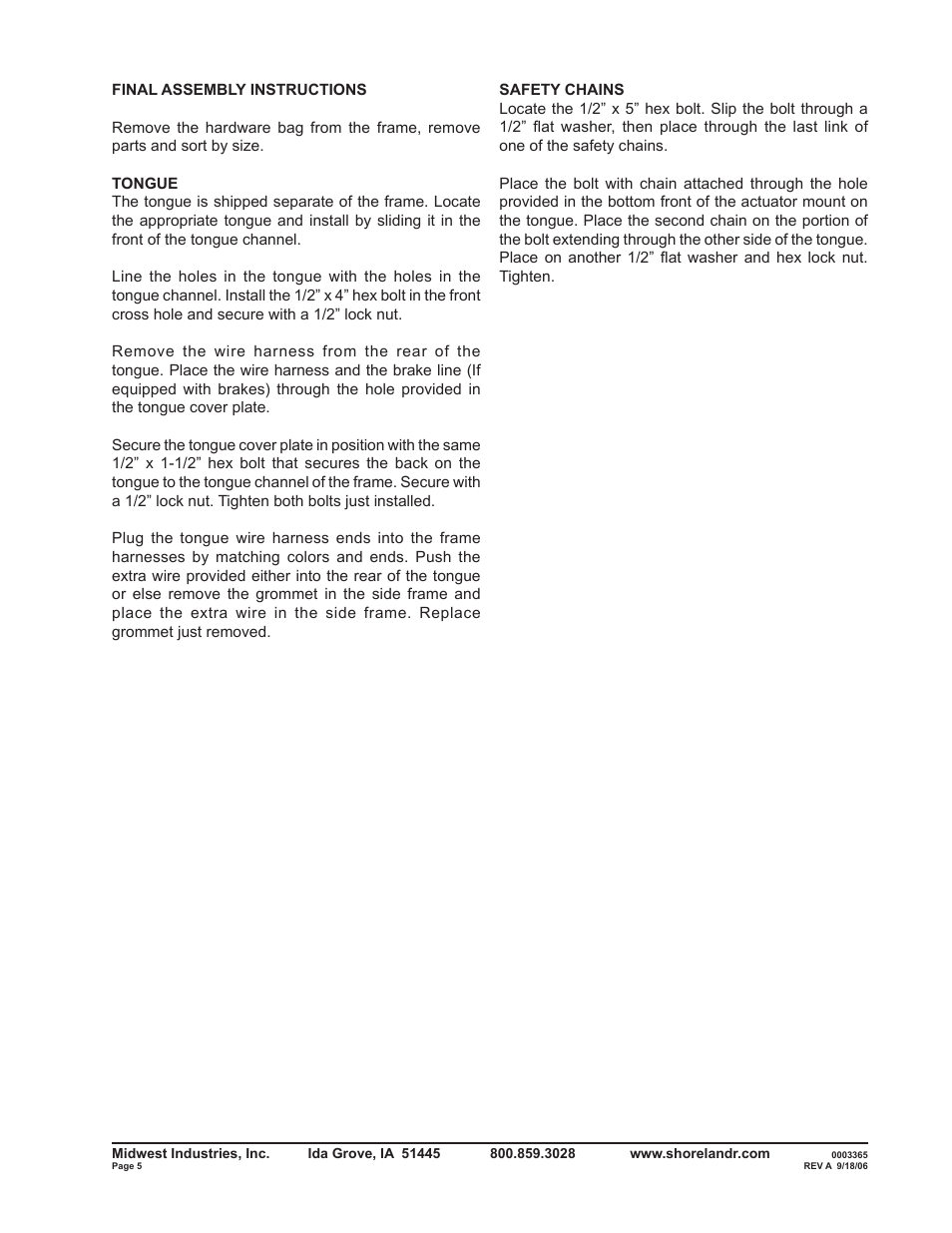 ShoreLand'r SLV2314L V.1 User Manual | Page 5 / 12
