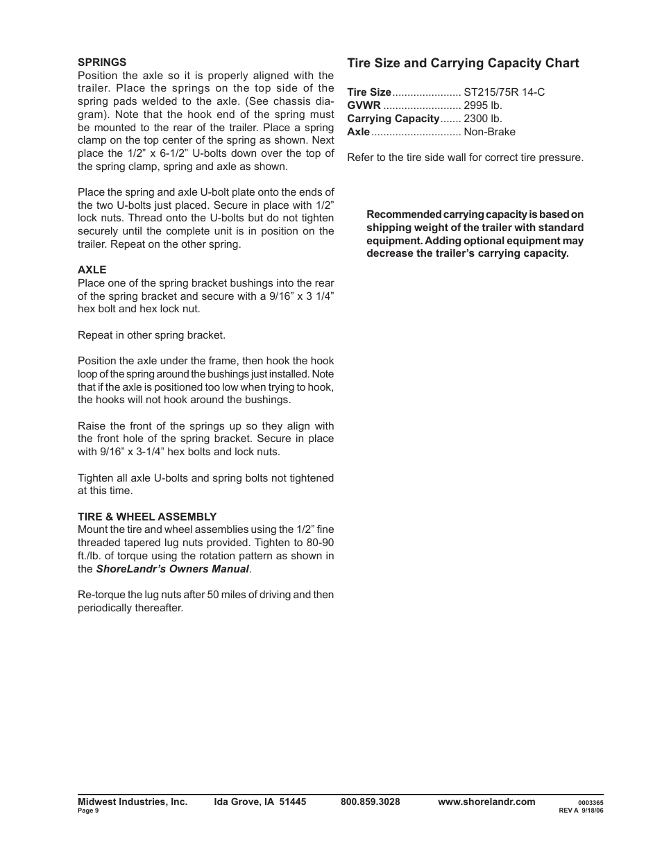 ShoreLand'r SLV2314L V.1 User Manual | Page 9 / 12