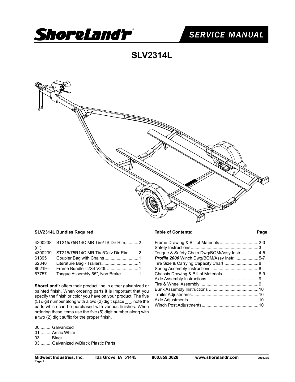 ShoreLand'r SLV2314L V.2 User Manual | 10 pages