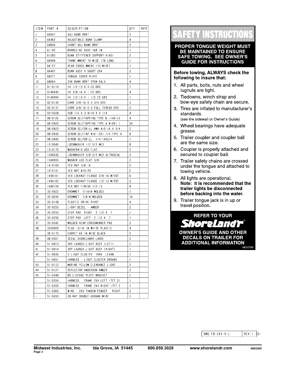 ShoreLand'r SLV2314L V.2 User Manual | Page 3 / 10