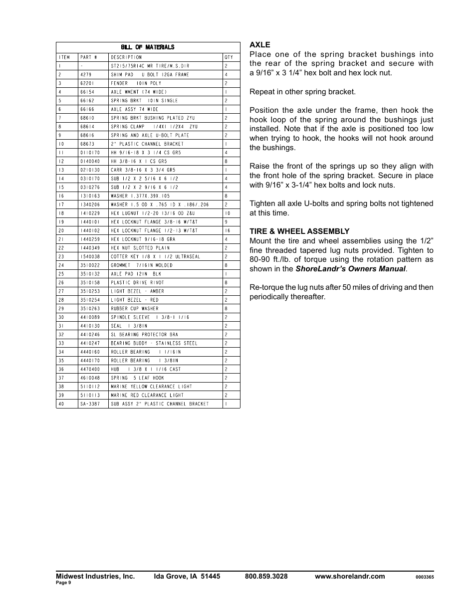 ShoreLand'r SLV2314L V.2 User Manual | Page 9 / 10