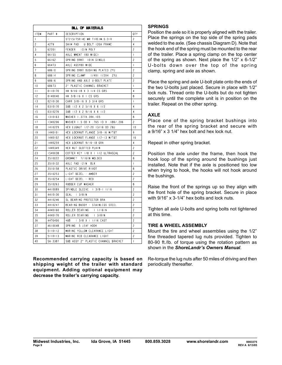 ShoreLand'r SLV2314LW V.1 User Manual | Page 9 / 10