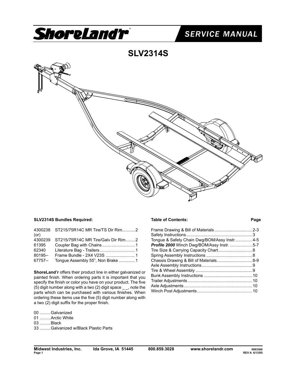 ShoreLand'r SLV2314S V.2 User Manual | 10 pages