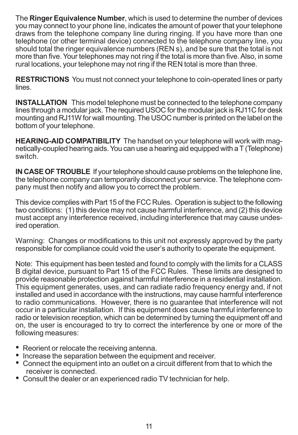 Cortelco ez TOUCH User Manual | Page 13 / 15