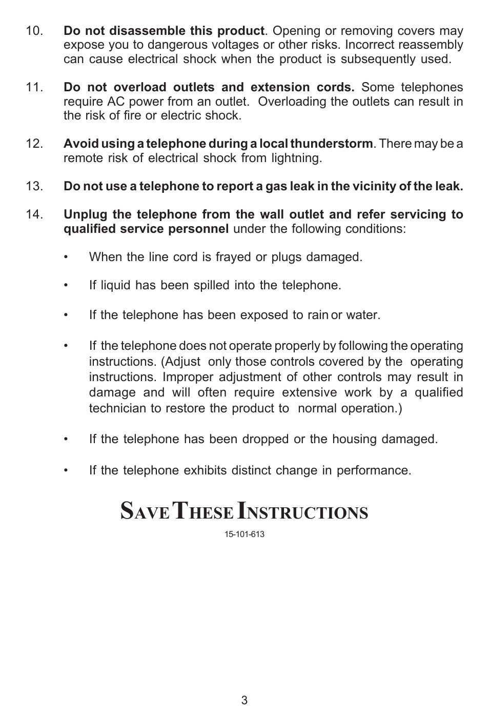 Hese, Nstructions | Cortelco ez TOUCH User Manual | Page 5 / 15