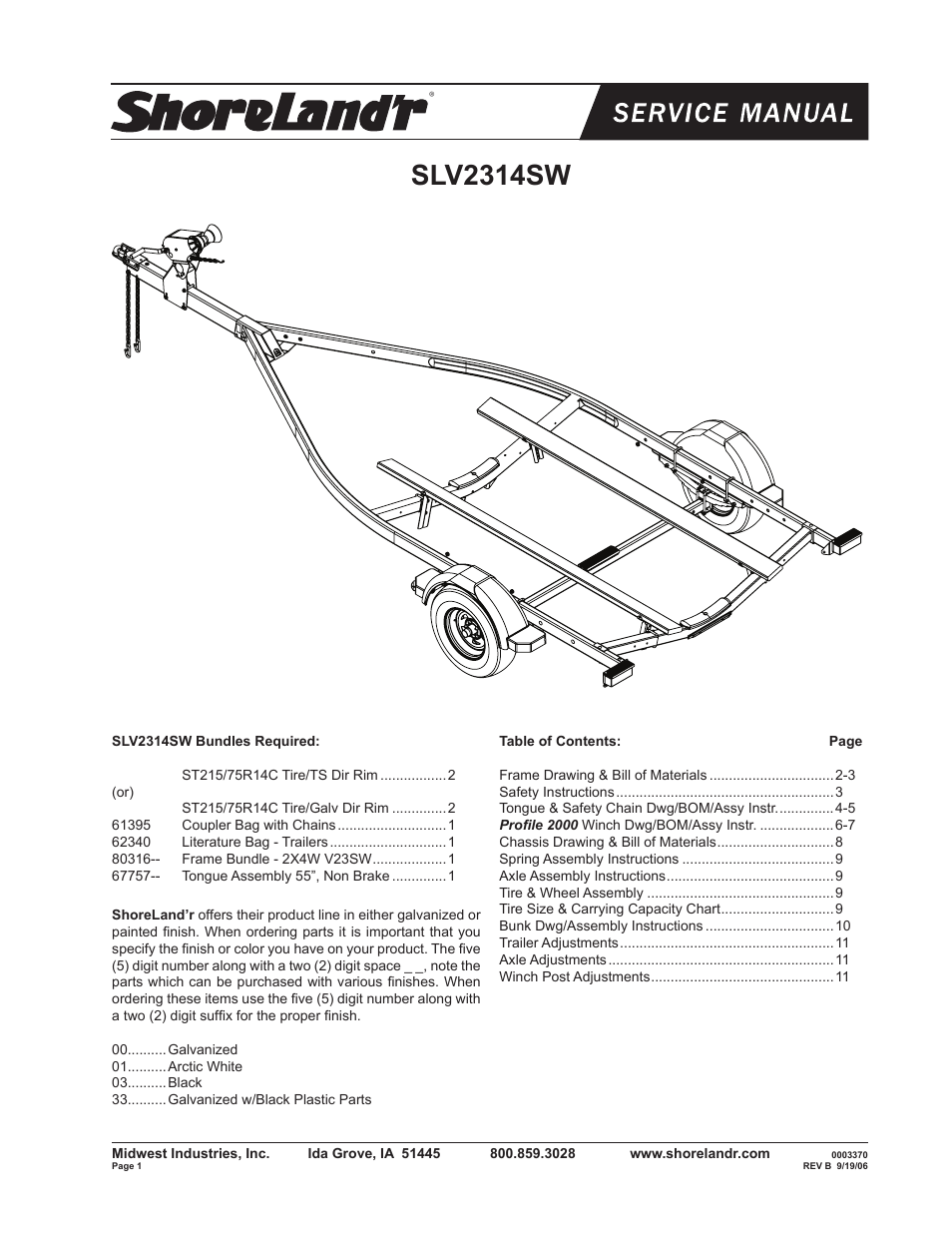 ShoreLand'r SLV2314SW V.2 User Manual | 12 pages