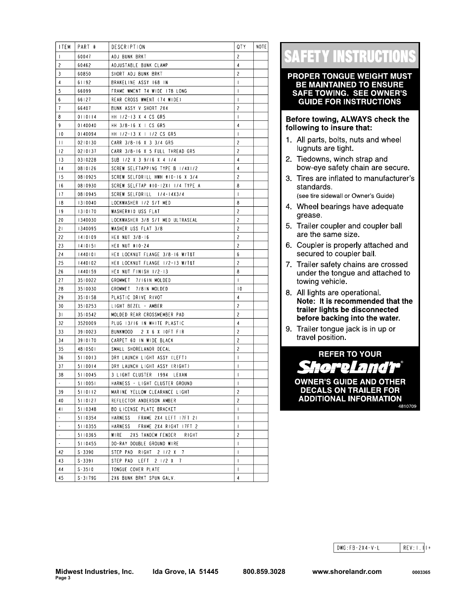 ShoreLand'r SLV23L User Manual | Page 3 / 10