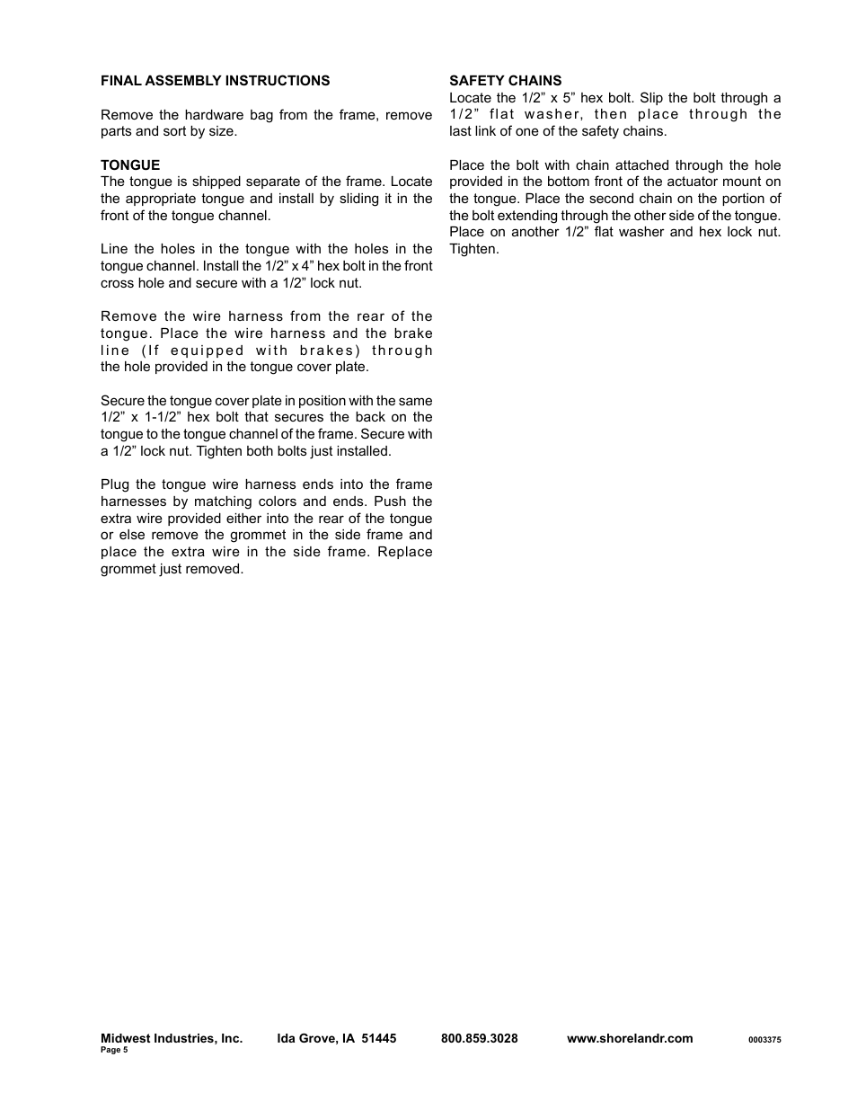 ShoreLand'r SLV23LW User Manual | Page 5 / 10