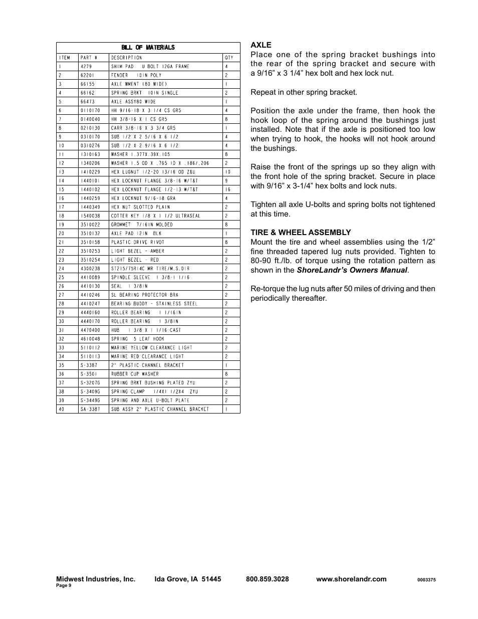 ShoreLand'r SLV23LW User Manual | Page 9 / 10
