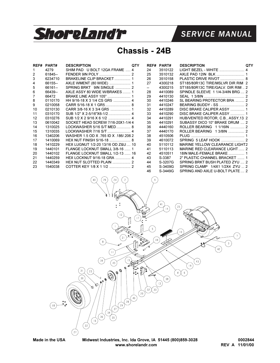 Chassis - 24b | ShoreLand'r SLV24BLW User Manual | Page 5 / 8
