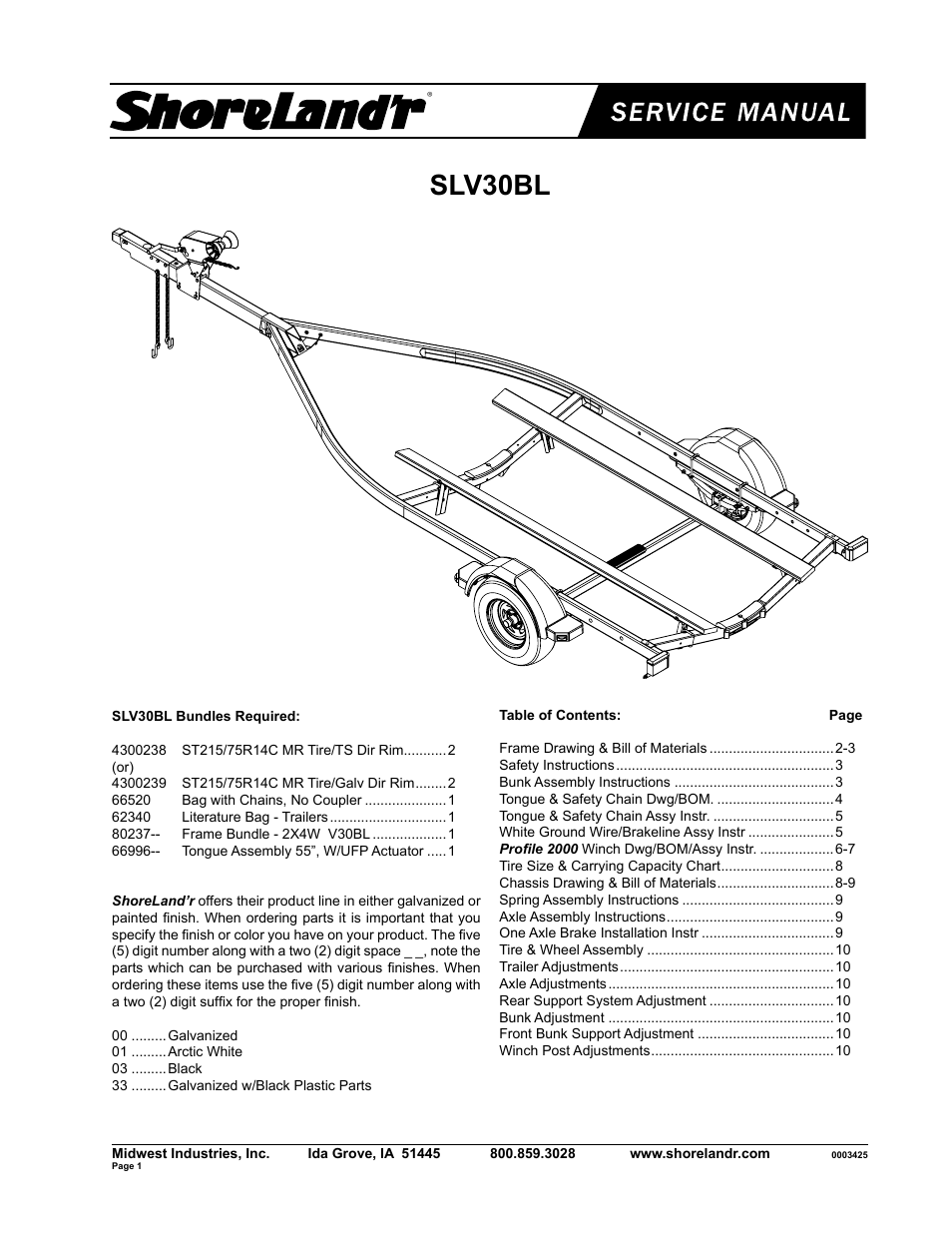 ShoreLand'r SLV30BL V.1 User Manual | 10 pages